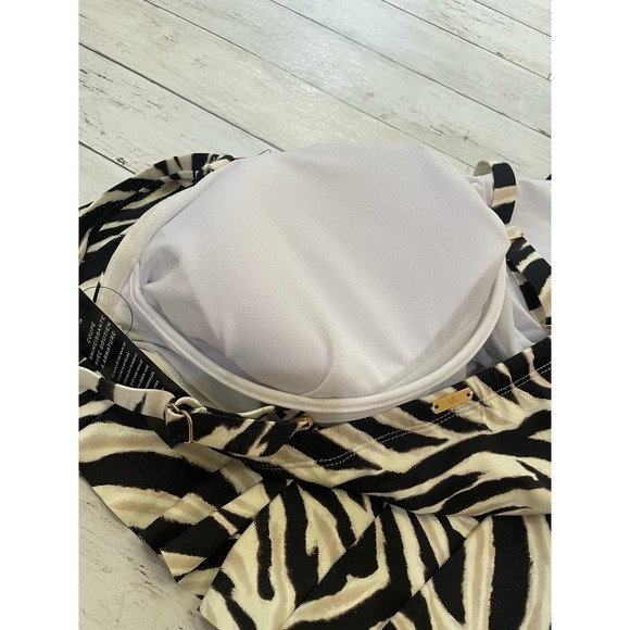 Ralph Lauren Women’s swimsuit Zebra Animal print Plus size 20W swim-dress boho - Picture 6 of 7